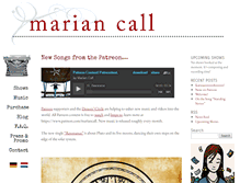 Tablet Screenshot of mariancall.com
